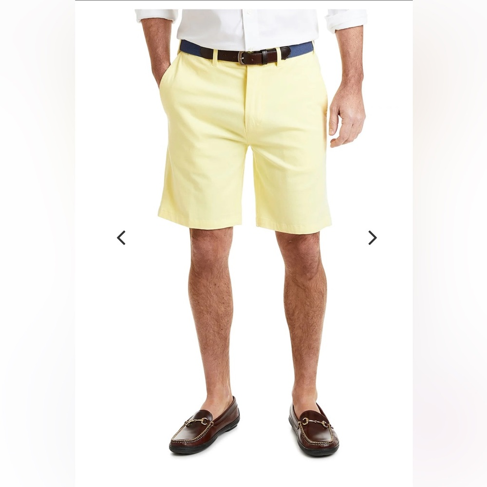 CASTAWAY NANTUCKET ISLAND CISCO SHORT STRETCH TWILL NEON YELLOW‎ Size 38 $89.50